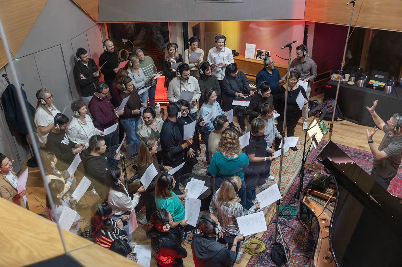 Guests recording together in Studio 1 at Abbey Road