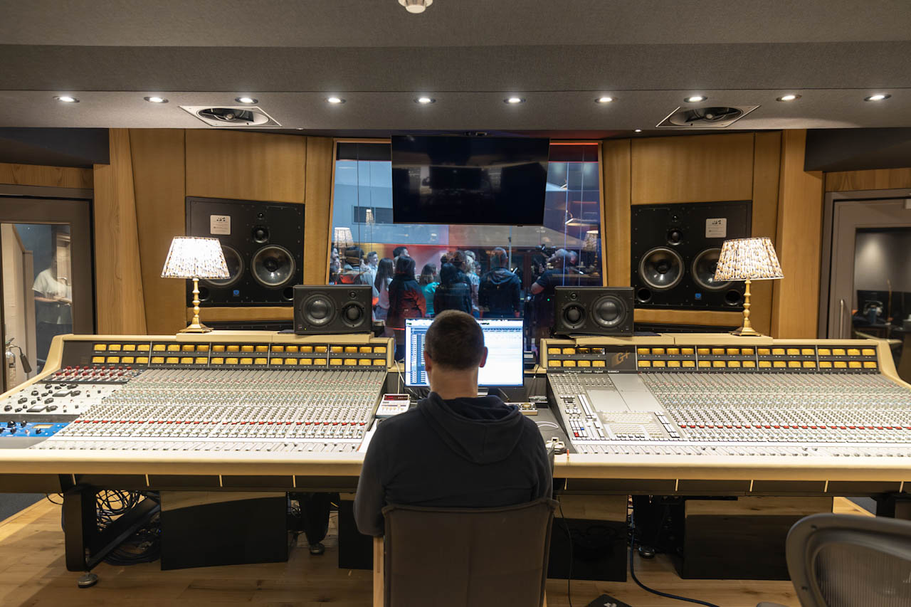 The Abbey Road recording studio control room