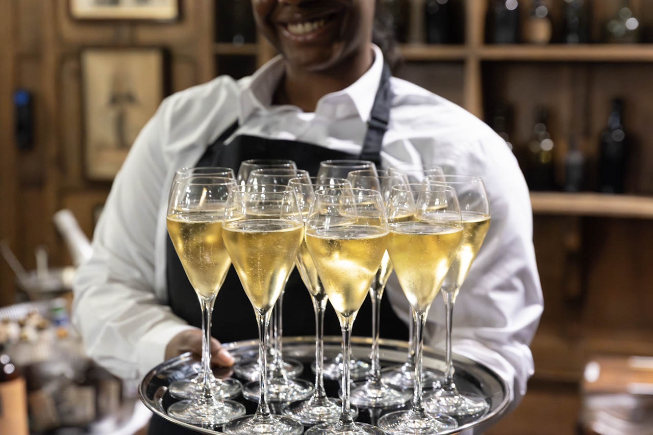 Champagne served at Berry Bros. & Rudd