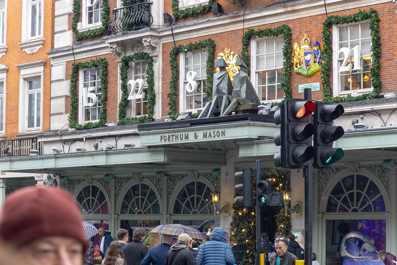 The Fortnum & Mason storefront in London